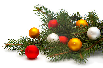 Image showing Christmas tree decorations