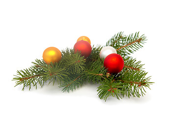 Image showing Christmas tree decorations