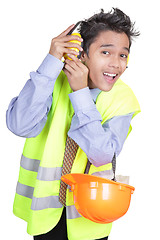 Image showing Asian construction engineer