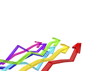 Image showing Colorful arrows