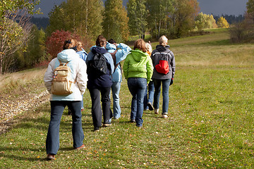 Image showing Autumnal walk
