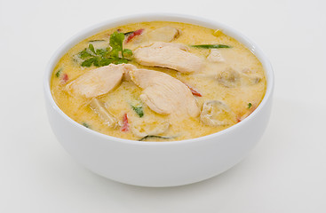 Image showing spicy coconut cream soup