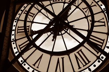 Image showing Clock at the Orsay Museum. Paris, France