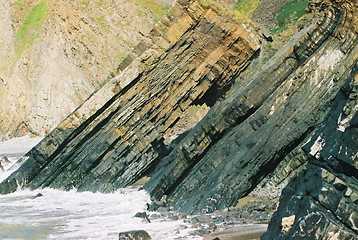 Image showing Coastal rock formation