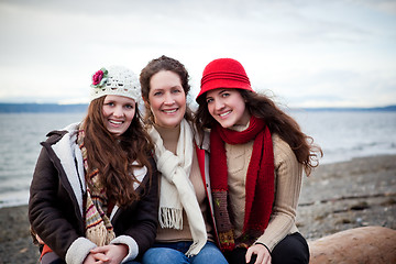 Image showing Mother and daughters