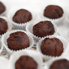 Image showing chocolate truffles