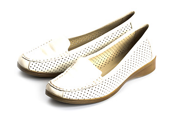 Image showing pair of white shoes