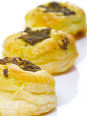 Image showing pesto pastry puffs