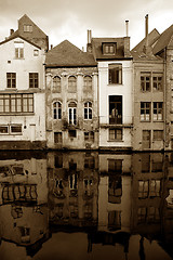 Image showing Old houses. Ghent, Belgium