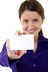 Image showing  professional’s white business card