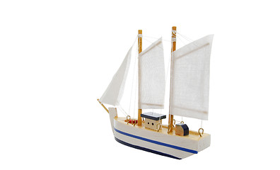 Image showing toy sailing boat