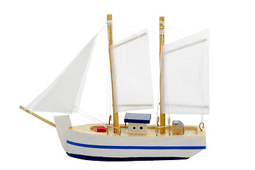 Image showing toy sailing boat