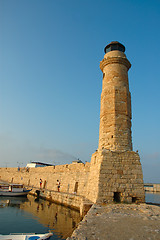 Image showing Old Lighthouse. Rethymnon, Crete, Greece
