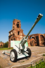 Image showing Old battle cannon