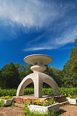 Image showing osaka's stone lantern