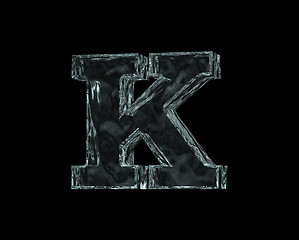 Image showing frozen letter k