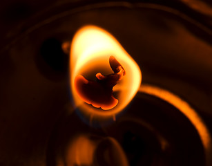 Image showing bright tealight abstraction