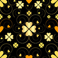 Image showing Seamless  floral pattern