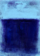 Image showing Blue Painted Abstract
