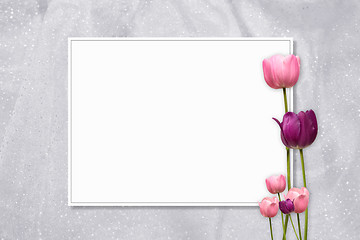 Image showing Pink Tulip Frame