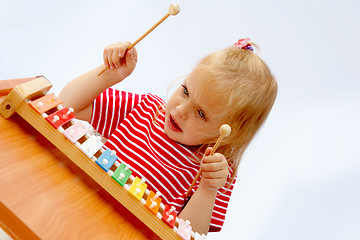 Image showing Rainbow xylophone