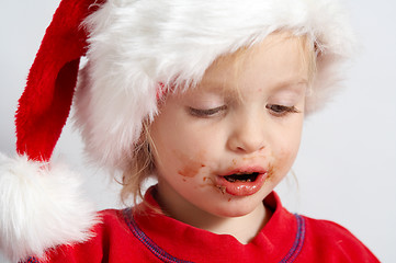 Image showing Little chocolate Santa