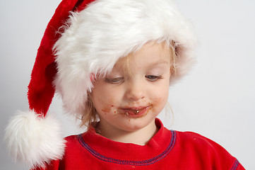 Image showing Little chocolate Santa