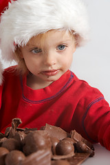 Image showing Little chocolate Santa