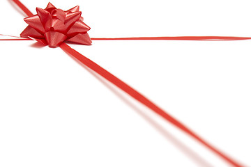 Image showing Red bow