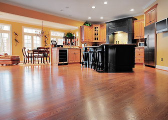 Image showing Home Interior With Wood Floor