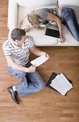 Image showing Couple Managing Personal Finances