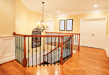 Image showing Upper Hallway and Staircase in Upscale Home