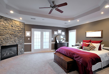 Image showing Large Bedroom Interior