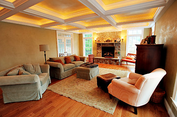 Image showing Upscale Living Room Interior