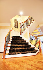 Image showing Staircase in Upscale Home