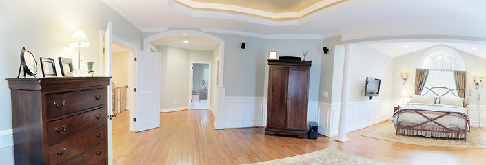 Image showing Panoramic Master Suite Interior