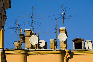 Image showing Satellite antennas