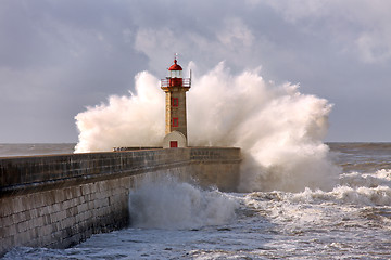 Image showing Lighthouse, Foz do Douro, Portugal