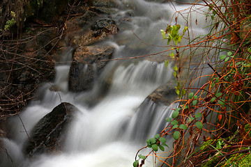 Image showing Flowing water the river in Portugal