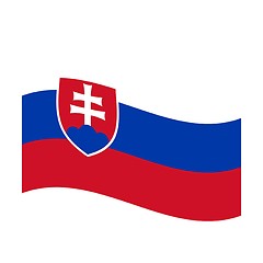 Image showing flag of slovakia