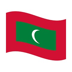 Image showing flag of maldives