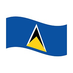 Image showing flag of saint lucia