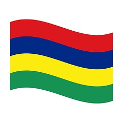Image showing flag of mauritius