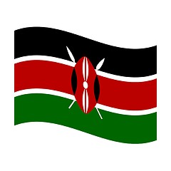 Image showing flag of kenya