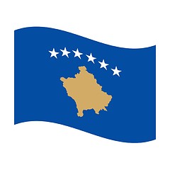 Image showing flag of kosovo