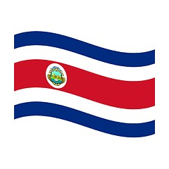 Image showing flag of costa rica