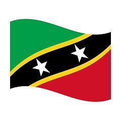 Image showing flag of saint kitts and nevis