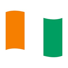Image showing flag of cote ivoire