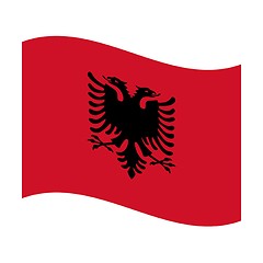 Image showing flag of albania