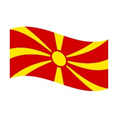 Image showing flag of macedonia